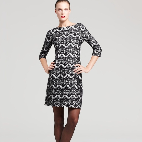 Lilly Pulitzer Nikola Black Knit Lace Dress - Picture 1 of 8